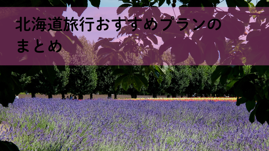 北海道旅行おすすめプランのまとめ